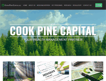 Tablet Screenshot of cookpinecapital.com